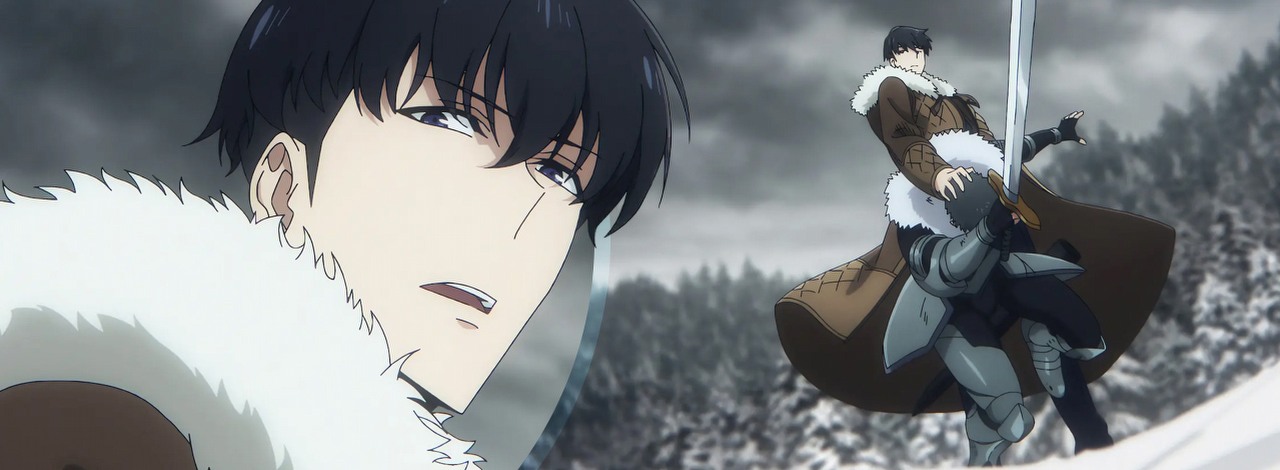 Część fanów anime Solo Leveling ominęło nawiązanie do Berserka, w którym Jinwoo był równie nieprzyjazny co Guts, źródło grafiki: Solo Leveling, Shunsuke Nakashige, A-1 Pictures, 2024.