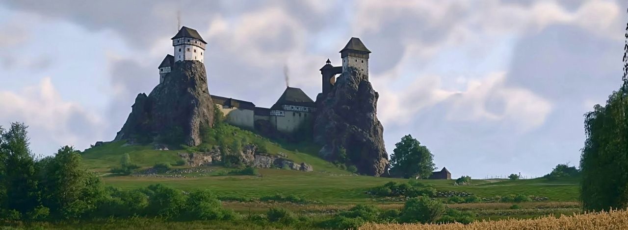 Fan KCD2 użył zestawu LEGO z Harry'ego Pottera, by przerobić go na replikę zamku Trosky, źródło grafiki: Warhorse Studios.