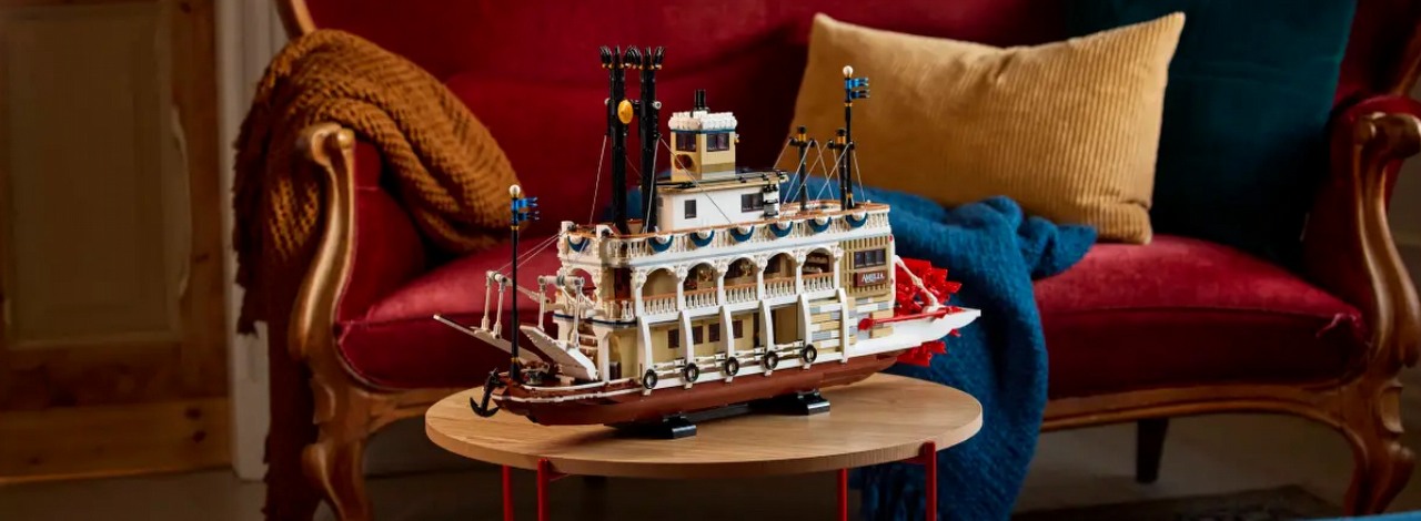 LEGO rozpieszcza fanów żeglugi. Nowy Parowiec rzeczny sprawia, że fani klocków muszą reorganizować swoje półki, źródło grafiki: LEGO.