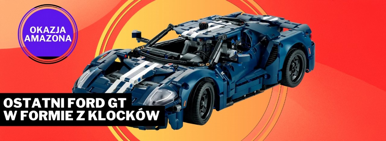 Tak LEGO upamiętnia legendę motoryzacji. Sami możemy zbudować ostatni w historii model Forda GT, źródło grafiki: LEGO; materiały promocyjne.