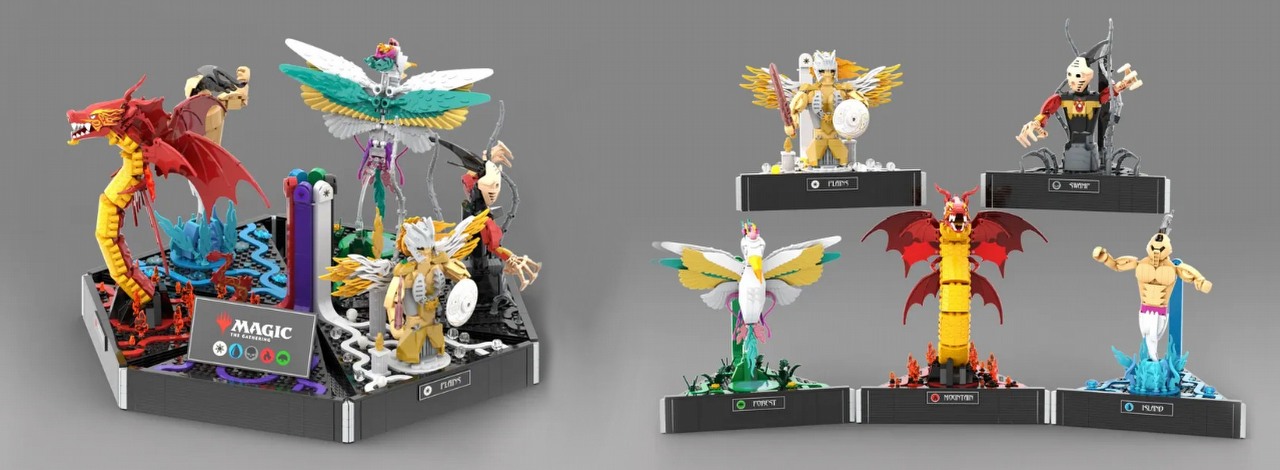 Ikoniczne stwory z MTG mogą trafić na wasze półki w formie zestawu LEGO. Fanowski projekt szybko gromadzi wsparcie, źródło grafiki: LEGO Ideas.