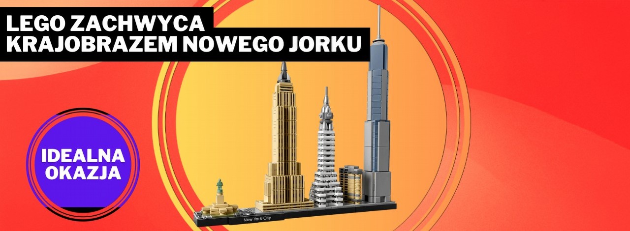 Ikony Nowego Jorku, które od razu rozpoznacie, mogą zagościć na waszym biurku. Ten zestaw LEGO wspiął się na podium bestsellerów Amazona, źródło grafiki: LEGO; materiały promocyjne.