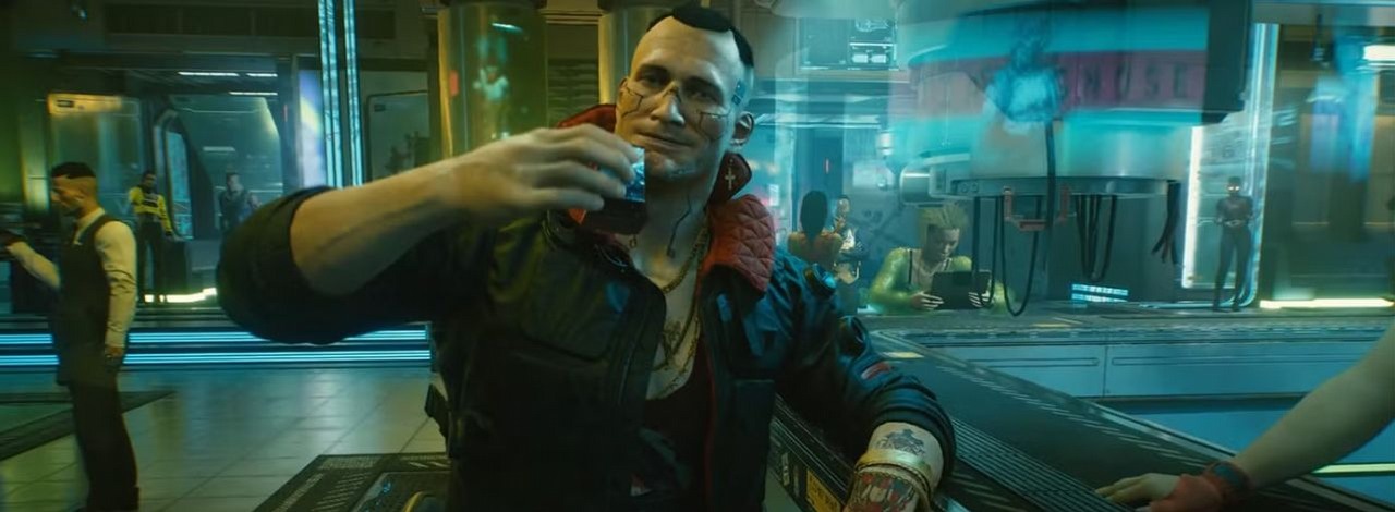 Data miner dostał się do lokacji z intra Cyberpunka 2077. Małe detale kreślą dokładniejszy obraz znanych postaci, źródło grafiki: CD Projekt RED.
