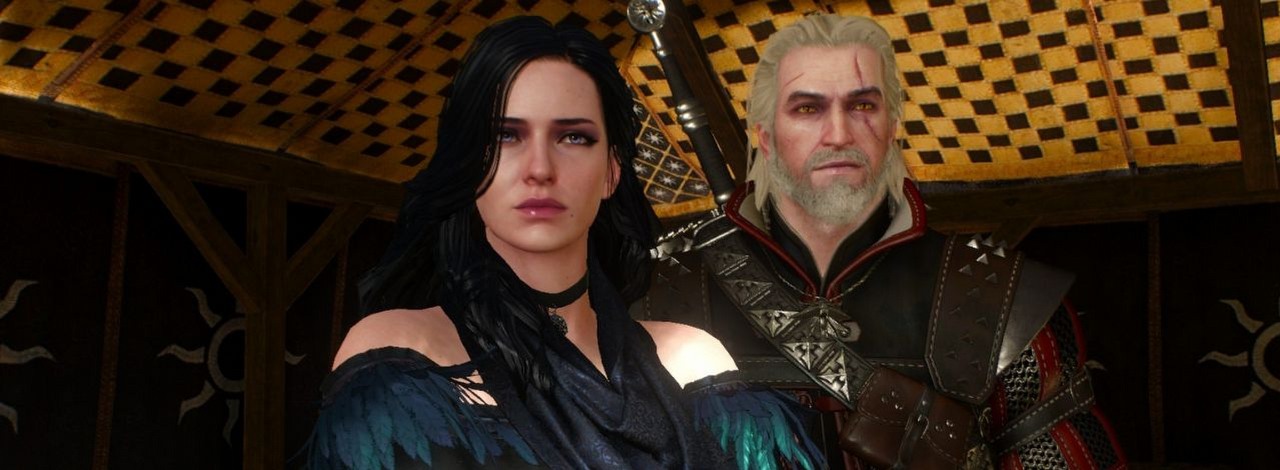 Romantyczna scena Geralta i Yennefer w Dzikim Gonie mogła być dłuższa. Moder przywrócił jej pierwotną wersję, źródło grafiki: CD Projekt RED.