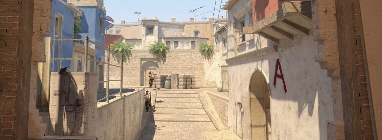 To w tych miejscach dust2 w CS2 macie największe szanse na zgon. Prosta grafika dobrze oddaje realia mapy, źródło grafiki: Valve Corporation.