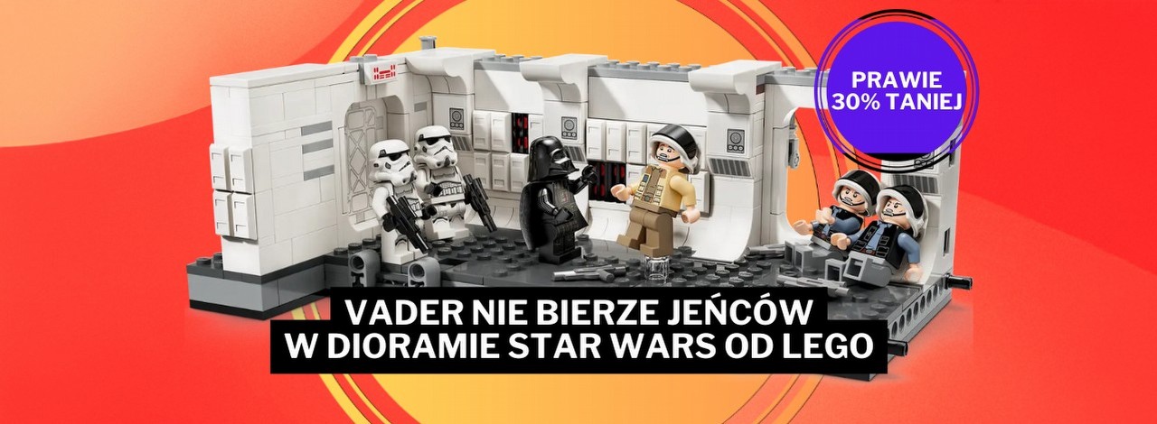Amazon z hitem dla fanów Star Wars. Wejście Vadera na Tantive IV od LEGO prawie 30% taniej, źródło grafiki: LEGO; materiały promocyjne.