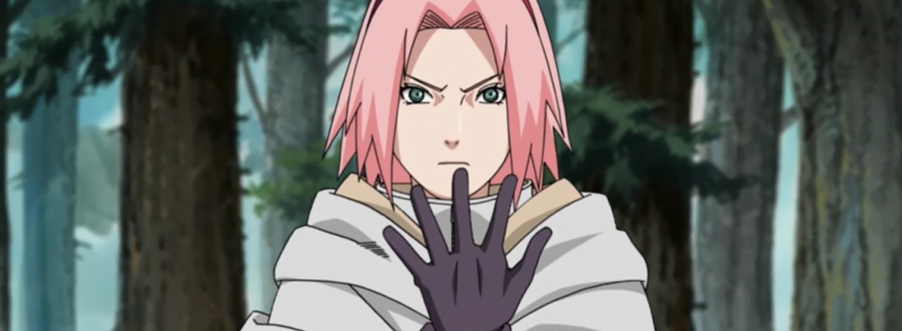 „Anime całkowicie zrujnowało jej reputację”. Studio Pierrot pominęło jedną z kluczowych scen dla rozwoju Sakury, co zdaniem fanów wynikało z nienawiści do niej, źródło grafiki: Naruto: Shippuden, Studio Pierrot, 2007.