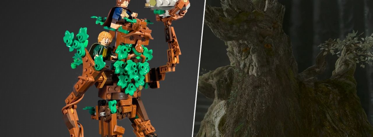 Drzewko Bonsai z LEGO przerobione na Enta z Władcy Pierścieni. Z tą instrukcją zrobisz to sam, źródło grafiki: VaneStream / Władca Pierścieni: Dwie wieże, Peter Jackson, New Line Cinema, 2002.