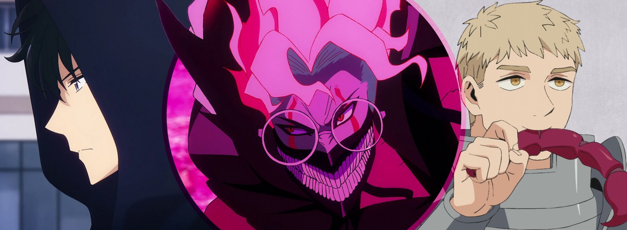 Gdzie najlepiej oglądać anime? Biblioteka Netflixa rośnie, ale to ponoć Crunchyroll kontroluje „około 75% wszystkich anime”, źródło grafiki: Solo Leveling, Shunsuke Nakashige, A-1 Pictures, 2024 / Dandadan, Fuga Yamashiro, Science Saru, 2024 / Delicious in Dungeon, Yoshihiro Miyajima, Studio Trigger, 2024.