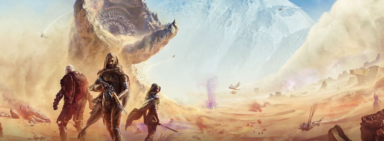 Gracz Dune Awakening stworzył przystań dla nowicjuszy w obszarze startowym. Może i jest Harkonnenem, ale oferuje im wodę i sprzęt za darmo, źródło grafiki: Funcom.