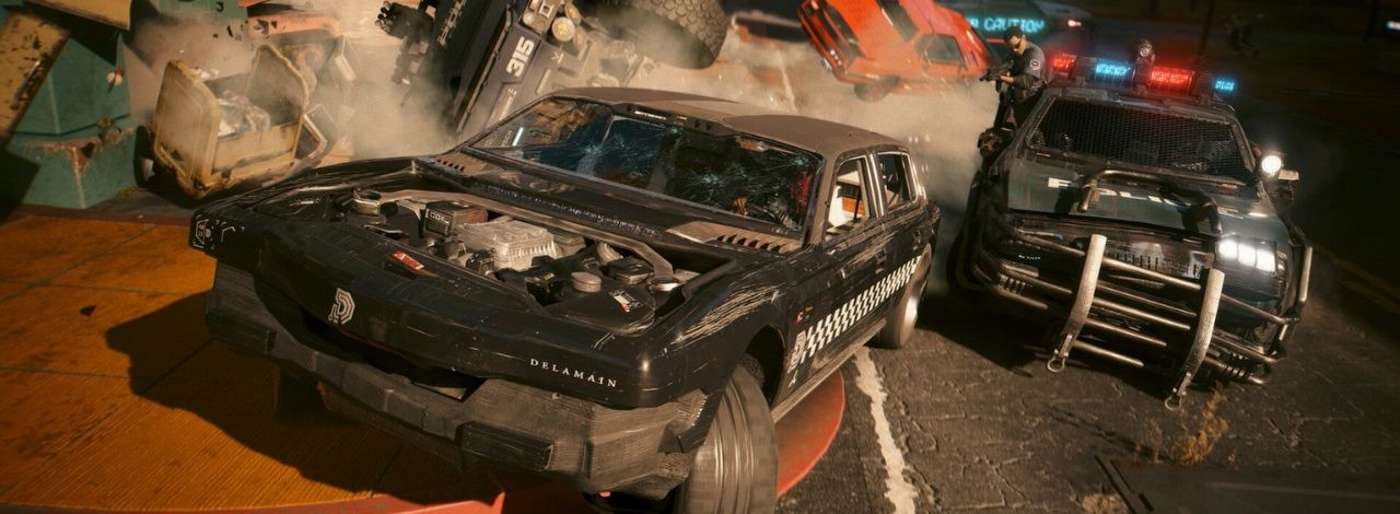 Cyberpunk 2077 to może i dystopia, ale nigdzie nie znajdziecie tak dobrych ubezpieczeń jak tam. Gracze zauważyli komiczny detal, źródło grafiki: CD Projekt Red.