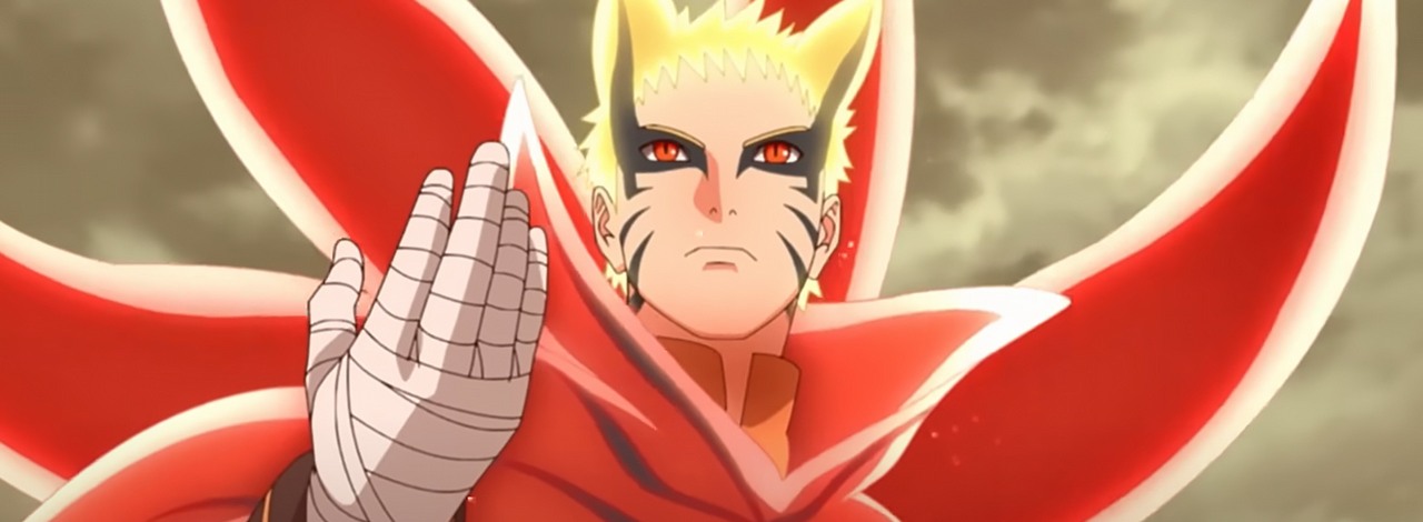 Bardziej naciąganego wzmocnienia w Naruto jeszcze nie było. Wielu fanów nienawidzi tej formy, źródło grafiki: Boruto: Naruto Next Generations, Studio Pierrot, 2017.