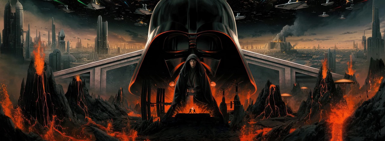 Galaktyka Gwiezdnych wojen wygląda inaczej, niż myśleliśmy. Oto 5 najciekawszych rzeczy, które zdradza nowa mapa, źródło grafiki: Gwiezdne wojny: część III – Zemsta Sithów, George Lucas, Lucasfilm Ltd., 2005.