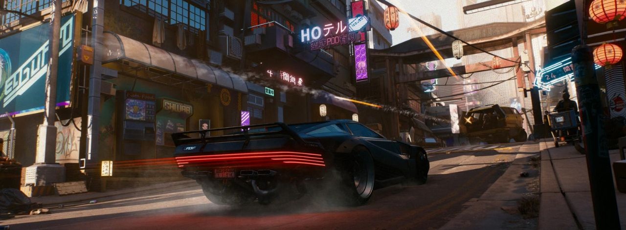 „Jak moja mama po trzech shotach”. Tryb autodrive w Cyberpunku 2077 ma na razie nieco problemów i lepiej na niego uważać, źródło grafiki: CD Projekt RED.