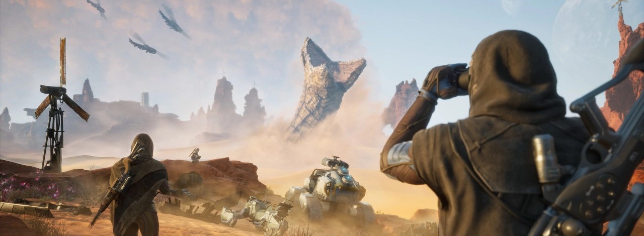 W Dune: Awakening pojawił się przeciwlotniczy czerw pustyni. Gracze napotkali latającego potwora, przed którym nie sposób uciec, źródło grafiki: Funcom.