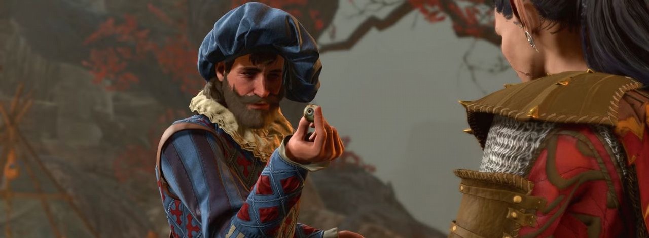W Baldur's Gate 3 Volo może zapracować na swoją obecność w drużynie. Nie tylko wasza postać może otrzymać jego pomoc, źródło grafiki: Larian Studos.