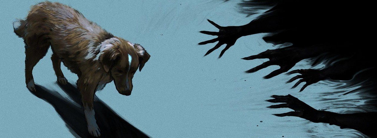 „Strona Does the Dog Die? odnotuje gwałtowny wzrost ruchu”. Internauci jeszcze nie widzieli horroru niczym Chojrak, tchórzliwy pies, ale już pokochali głównego bohatera, źródło grafiki: Good Boy, Ben Leonberg, Shudder, 2025.