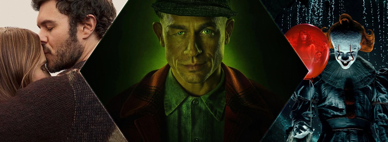 6 najlepszych seriali, których premiera odbędzie się w październiku na Netflixie, HBO Max i Prime Video, źródło grafiki: Nobody Wants This, Erin Foster, Netflix, 2024 / Potwór: Historia Eda Geina, Ryan Murphy, Netflix, 2025 / To: Witajcie w Derry, HBO, 2025.