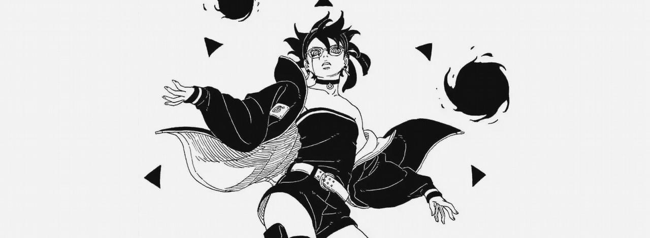 Fani Naruto z ulgą przyjęli to, że jedna teoria się nie potwierdziła i Boruto nie rezygnuje z wad słynnej zdolności, źródło grafiki: Boruto: Two Blue Vortex, Masashi Kishimoto i Mikio Ikemoto, Shueisha, 2023.