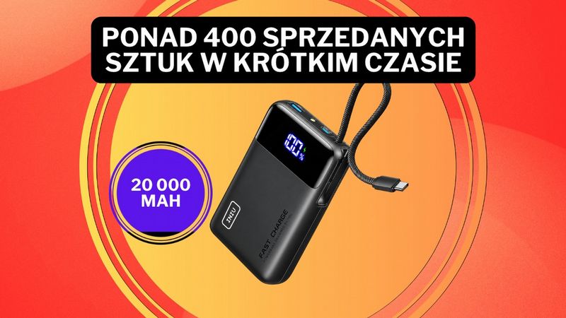 Ponad 400 sprzedanych sztuk, a klienci nazywają go „najlepszym na rynku”. Ten powerbank z wbudowaną latarką to nowy hit Amazona
