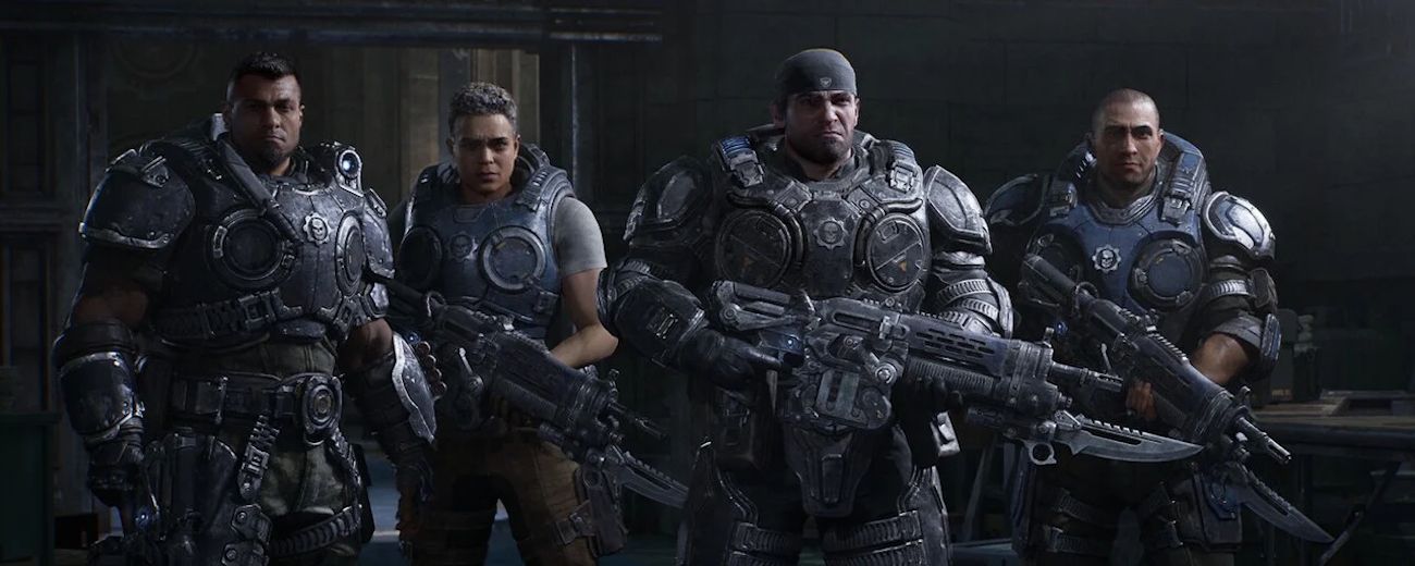 Xbox stanowczo zaprzecza plotkom, ale dobrze widoczne logo PS5 na grafice promocyjnej Gears of War: E-Day sugeruje co innego