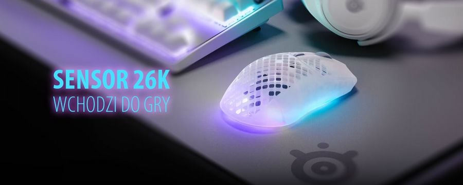 Myszka, której niestraszny kurz ani zachlapanie. SteelSeries Aerox 3 Wireless Gen 2 z sensorem 26K wchodzi do gry