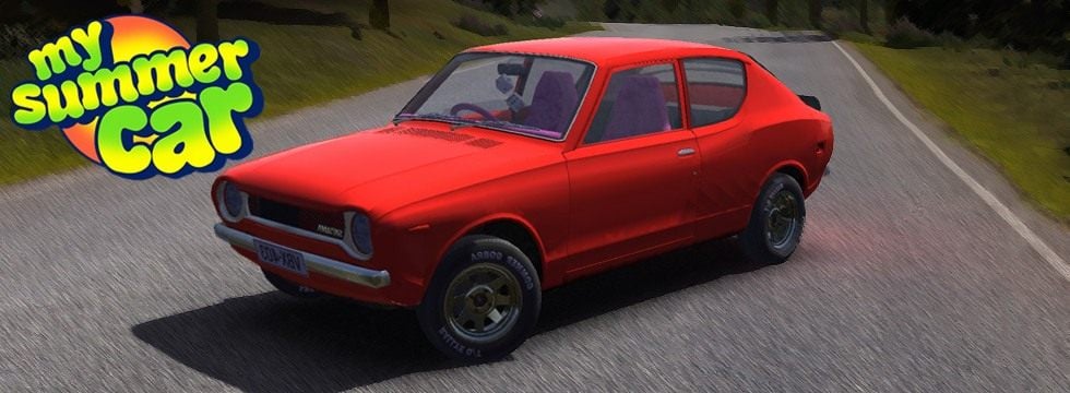 Faça um papel de parede do carro satsuma do jogo my summer car