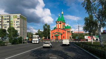 ETS2 Heart of Russia Screenshots Present Orthodox Churches