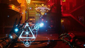 Cyberpunk and fantasy blend in FPP game for fans of BioShock and Dishonored. Welcome to Brightville is a song of distant future, though