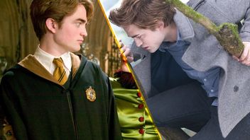 “My claim to fame.” Harry Potter and Twilight are linked by an idea that Robert Pattinson introduced in both films