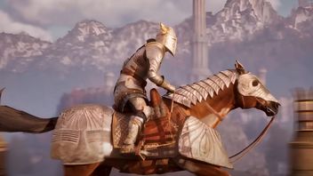 Oblivion player turns his horse into a rocket. Radical mount enchantment has a comical and uncontrollable effect