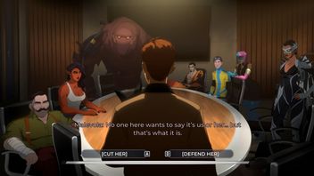 Should you defend or cut Invisigal in Dispatch Episode 7. There is a correct answer