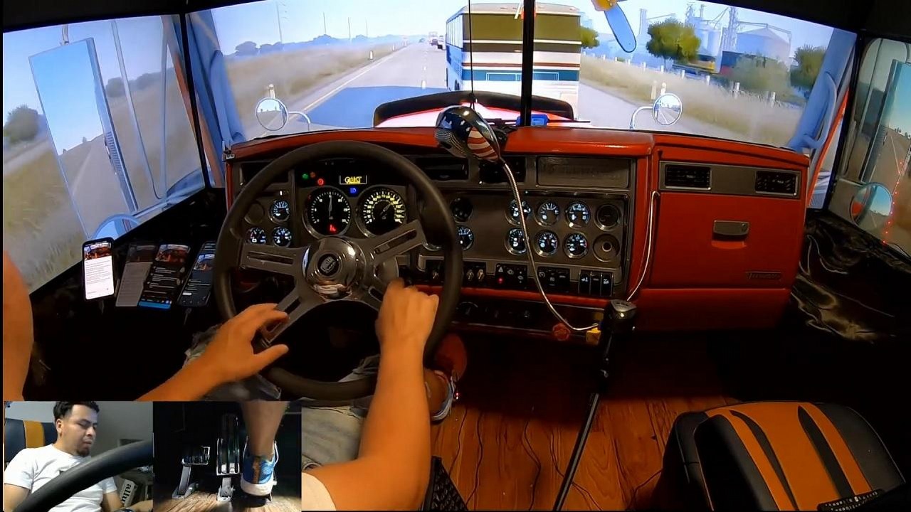 Ultimate Levels Of Immersion In Truck Simulator With Custom Cab Rig 