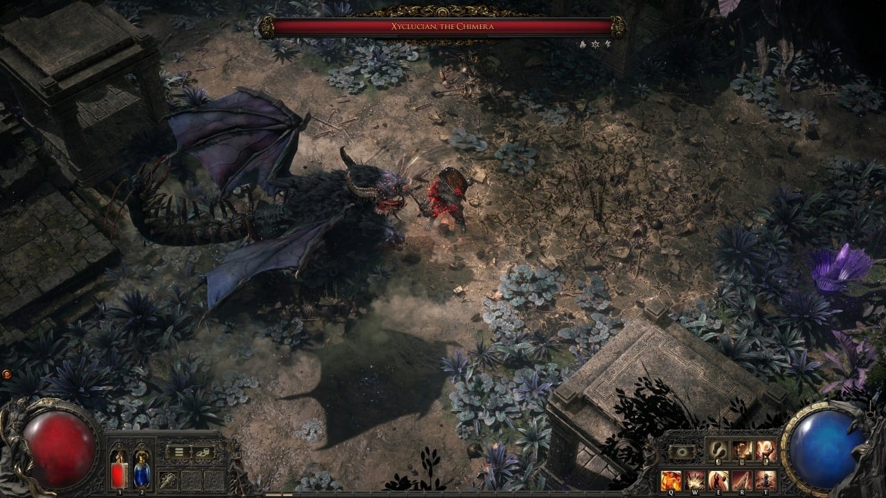 How bar under enemy’s (boss’s) health works in PoE 2