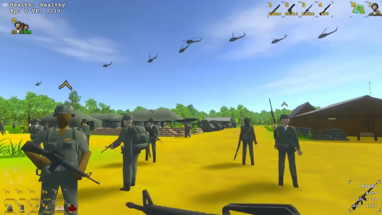 Vietnam War might be the weirdest sandbox of the year - you can even come back to the US and job hunt like a regular vet, image source: Vietnam War; Developer: Thorium Game Lab.