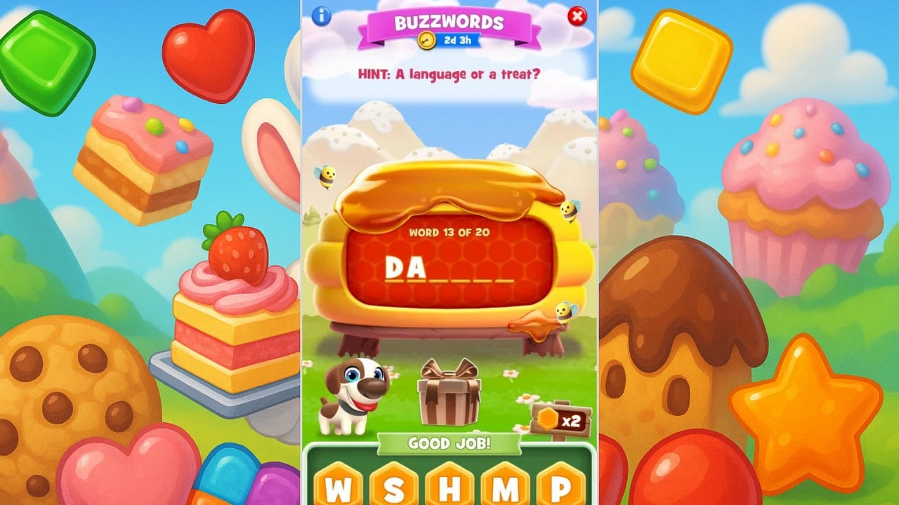 Looking for the answer to “a language or a treat” in Cookie Jam? You’re in the right place, image source: Cookie Jam; Developer: Jam City, ChatGPT.