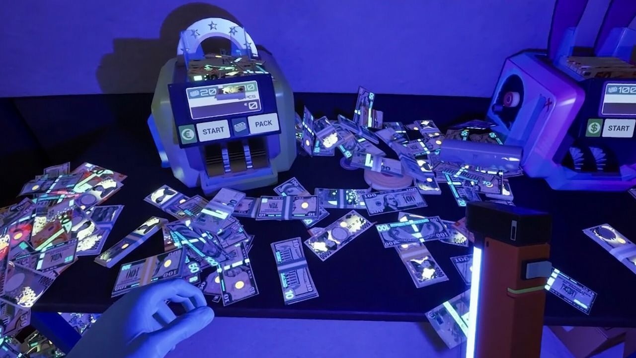 The best way to deal with ink stained money in Cash Cleaner Simulator, image source: Cash Cleaner Simulator, developer:  Mind Control Games.