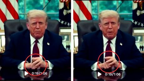Video of Donald Trump's condolences after US tragedy has glitches indicating use of AI